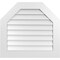Ekena Millwork Octagonal Top Surface Mount PVC Gable Vent w/ 3-1/2"W x 1"P Standard Frame, 30"W x 28"H GVPOT30X2801SN - alternate 1